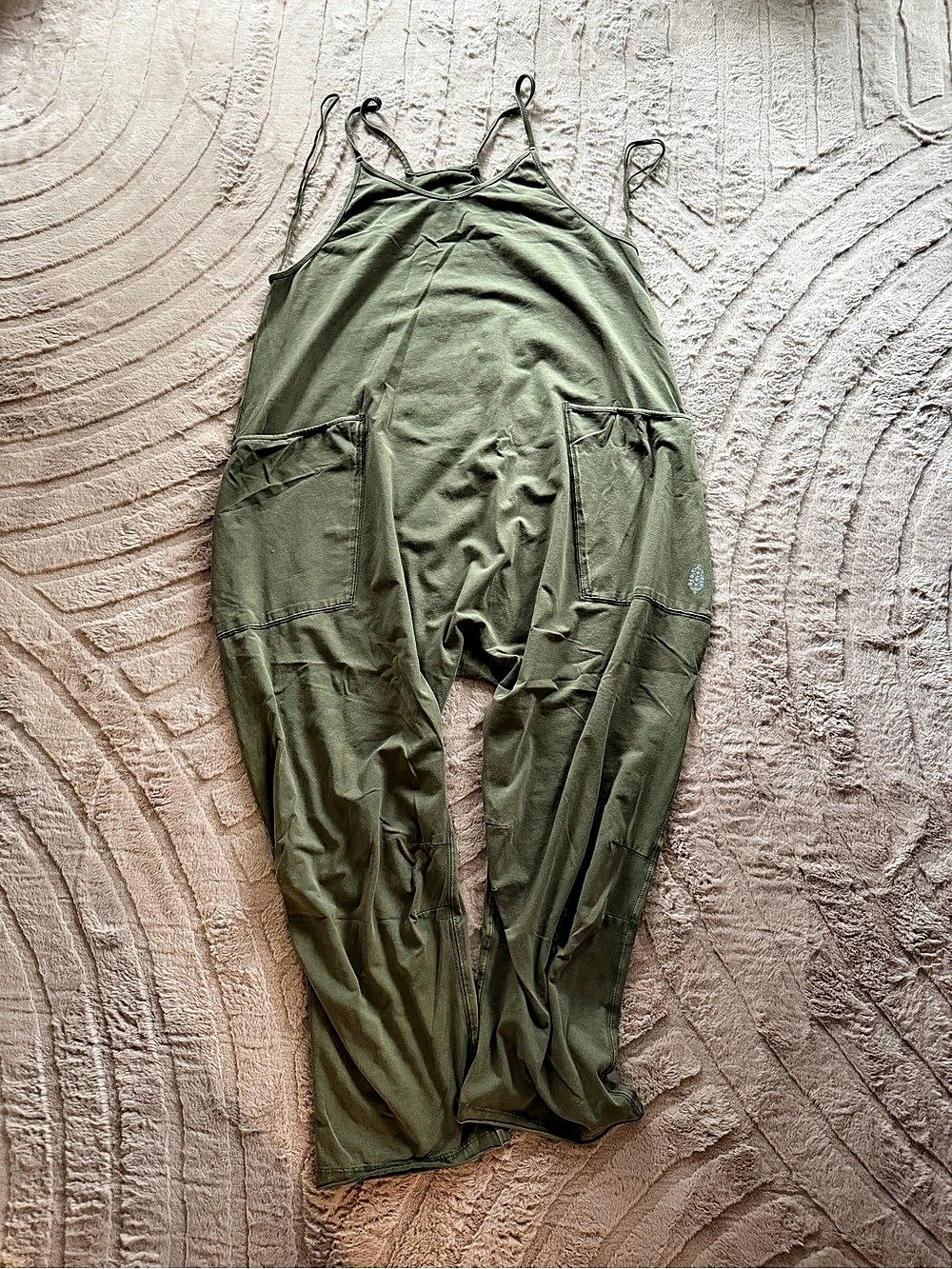 Hot Shot Onesie Green Utility Jumpsuit Size Medium